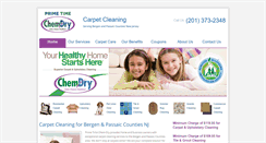 Desktop Screenshot of primetimecarpetcleaning.com